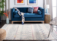 Safavieh Madison Mad798B Ivory / Navy Moroccan Area Rug