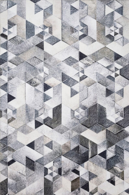 Loloi Maddox Mad-03 Grey / Ivory Geometric Area Rug