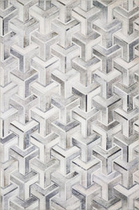 Loloi Maddox Mad-05 Silver / Ivory Geometric Area Rug