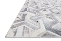 Loloi Maddox Mad-05 Silver / Ivory Geometric Area Rug