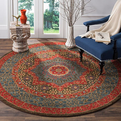 Safavieh Mahal Mah620C Navy / Red Area Rug