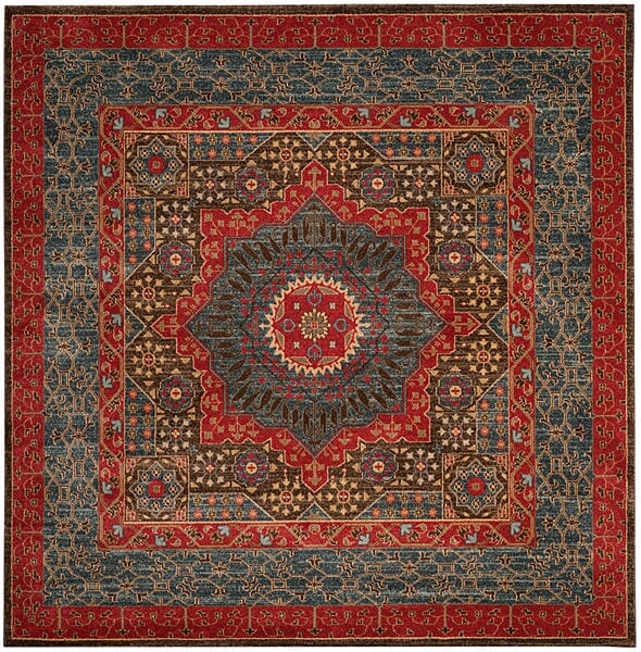 Safavieh Mahal Mah620C Navy / Red Rugs.