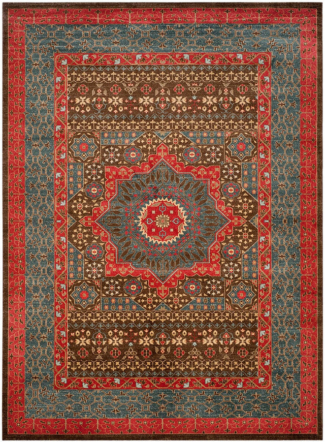 Safavieh Mahal Mah620C Navy / Red Rugs.