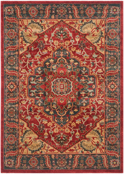 Safavieh Mahal Mah621C Navy / Red Area Rug