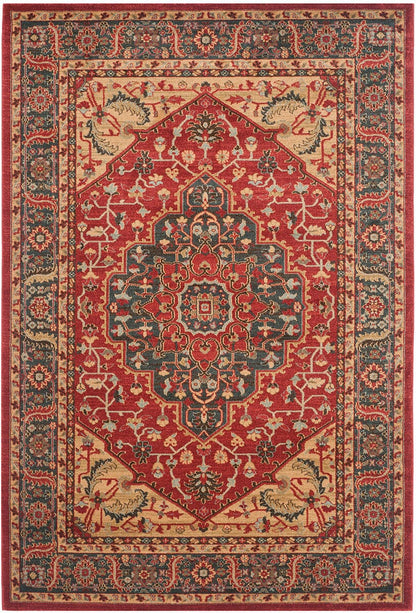 Safavieh Mahal Mah621C Navy / Red Area Rug