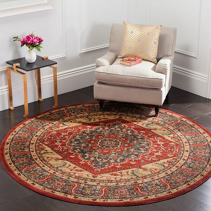 Safavieh Mahal Mah621C Navy / Red Area Rug