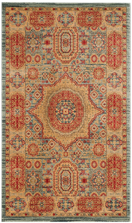 Safavieh Mahal Mah622C Navy / Red Rugs.