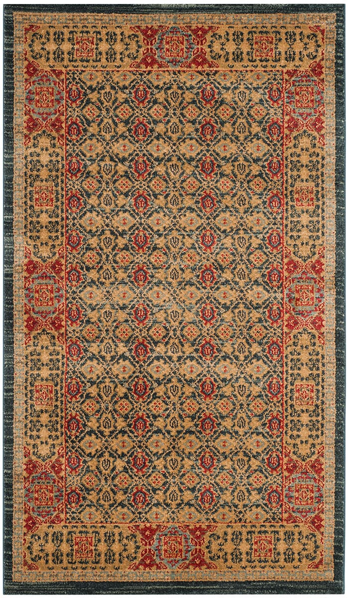 Safavieh Mahal Mah623K Light Blue / Red Area Rug