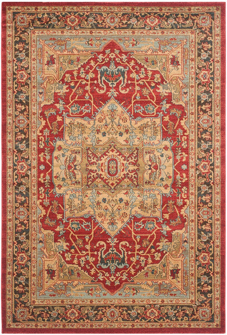 Safavieh Mahal Mah625B Natural / Navy Rugs.