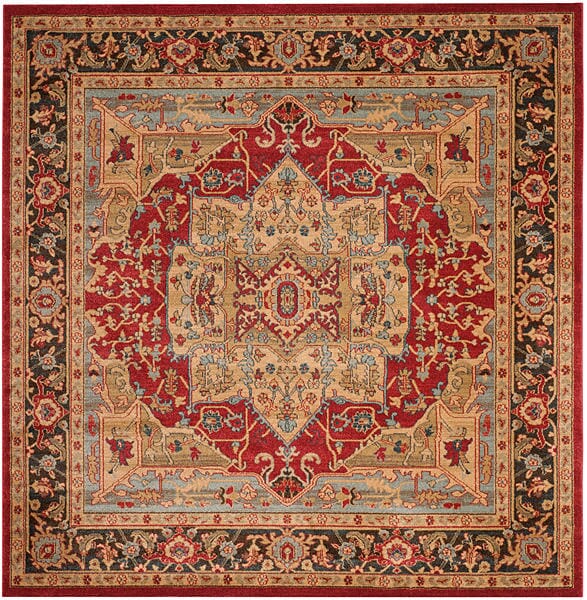 Safavieh Mahal Mah625B Natural / Navy Rugs.