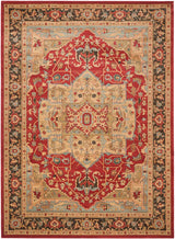 Safavieh Mahal Mah625B Natural / Navy Rugs.