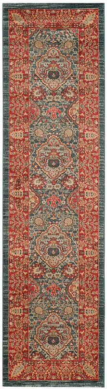 Safavieh Mahal Mah655C Navy / Red Area Rug