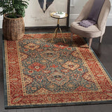 Safavieh Mahal Mah655C Navy/Red Rug.
