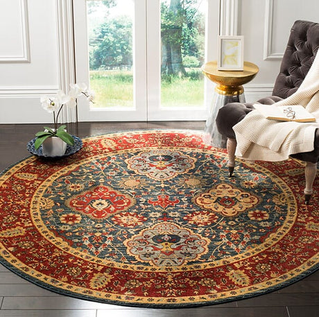 Safavieh Mahal Mah655C Navy / Red Area Rug