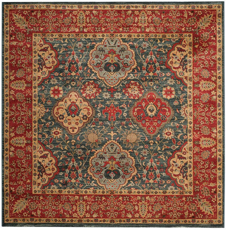 Safavieh Mahal Mah655C Navy / Red Area Rug