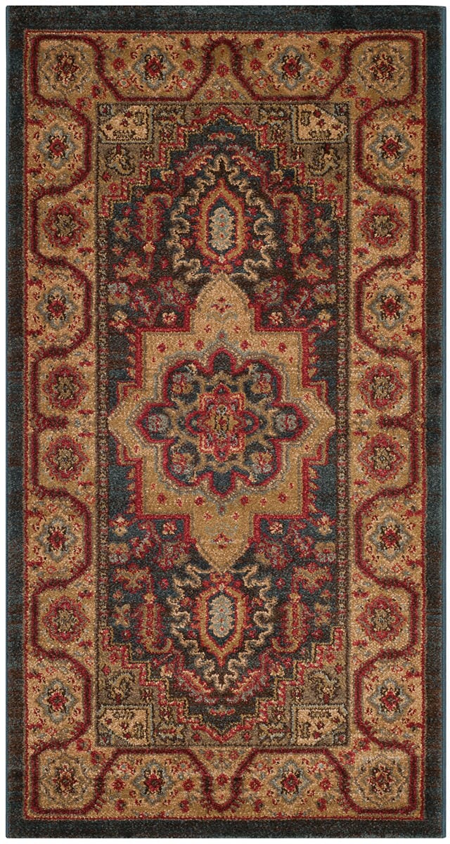 Safavieh Mahal Mah656E Navy / Natural Area Rug