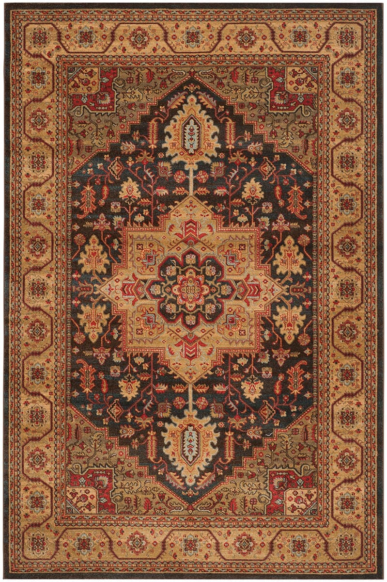 Safavieh Mahal Mah656E Navy / Natural Area Rug