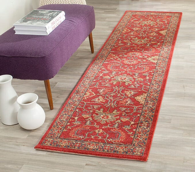 Safavieh Mahal Mah693F Red / Navy Area Rug