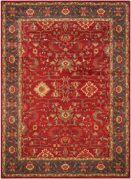 Safavieh Mahal Mah693F Red / Navy Area Rug