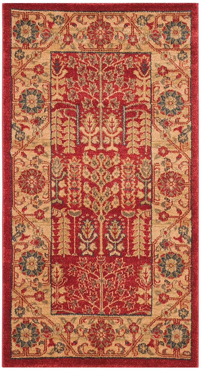 Safavieh Mahal Mah697A Red / Natural Rugs.