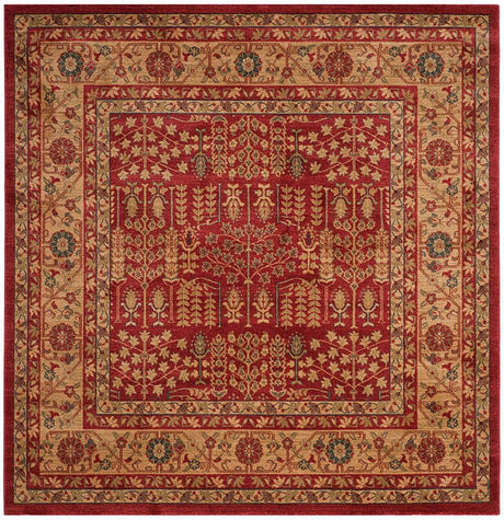 Safavieh Mahal Mah697A Red / Natural Rugs.