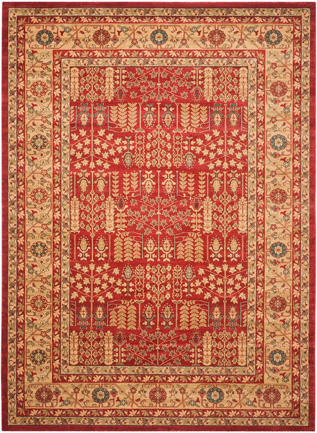 Safavieh Mahal Mah697A Red / Natural Rugs.