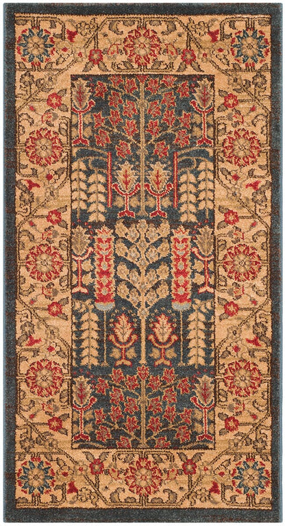 Safavieh Mahal Mah697E Navy / Natural Area Rug