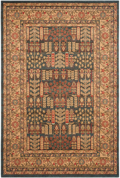 Safavieh Mahal Mah697E Navy / Natural Area Rug