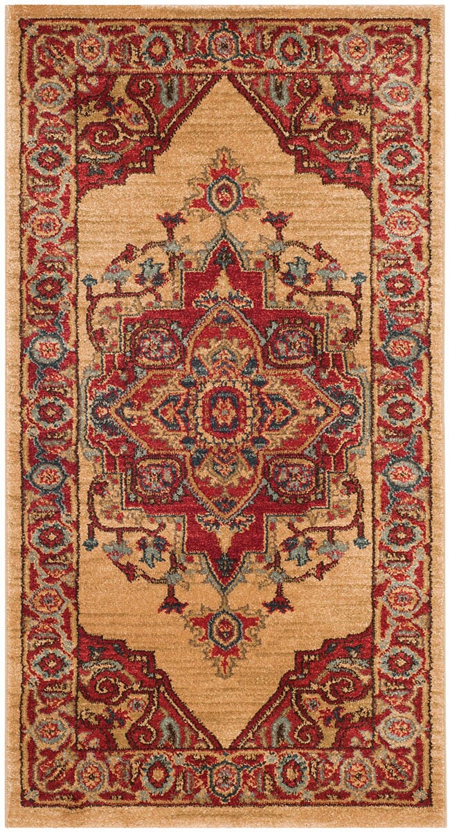 Safavieh Mahal Mah698A Red / Natural Rugs.