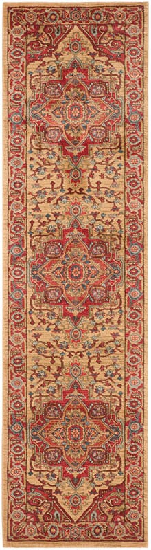 Safavieh Mahal Mah698A Red / Natural Area Rug