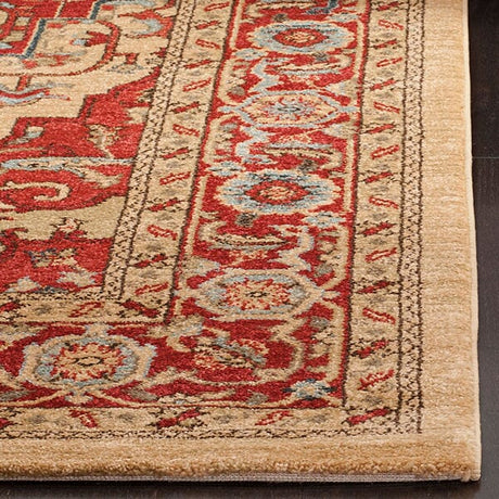 Safavieh Mahal Mah698A Red / Natural Area Rug