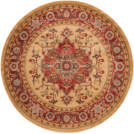 Safavieh Mahal Mah698A Red / Natural Area Rug