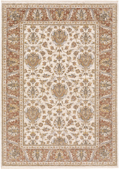 Oriental Weavers Sphinx Maharaja 5091Q Ivory/ Rust Area Rug