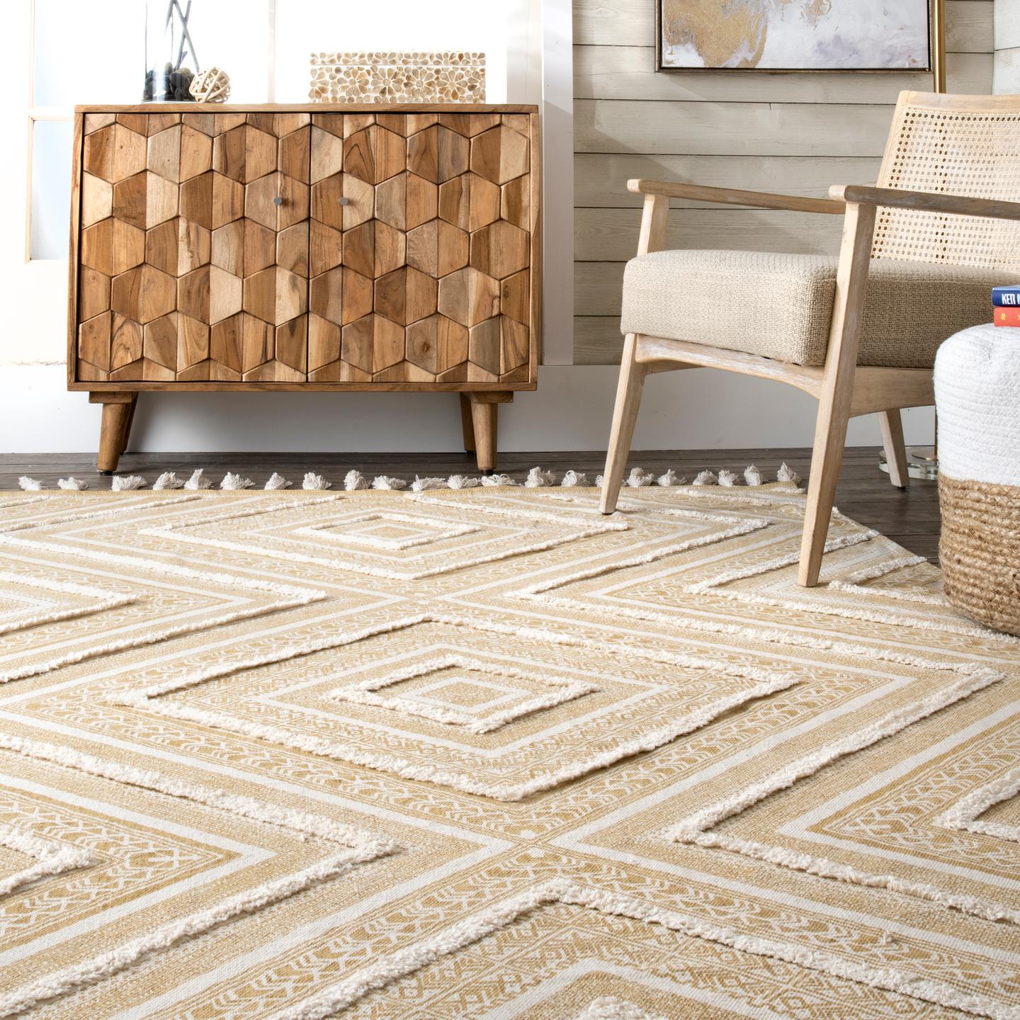 Nuloom Nichola Greek Eye Trellis Nni3354A Beige Area Rug