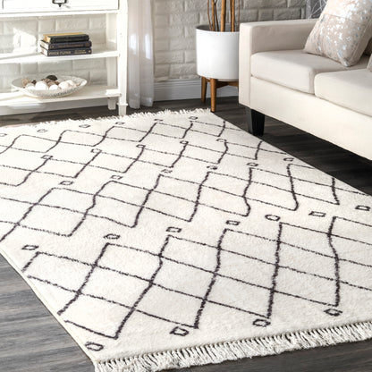 Nuloom Krystal Trellis Nkr2525B Off White Area Rug