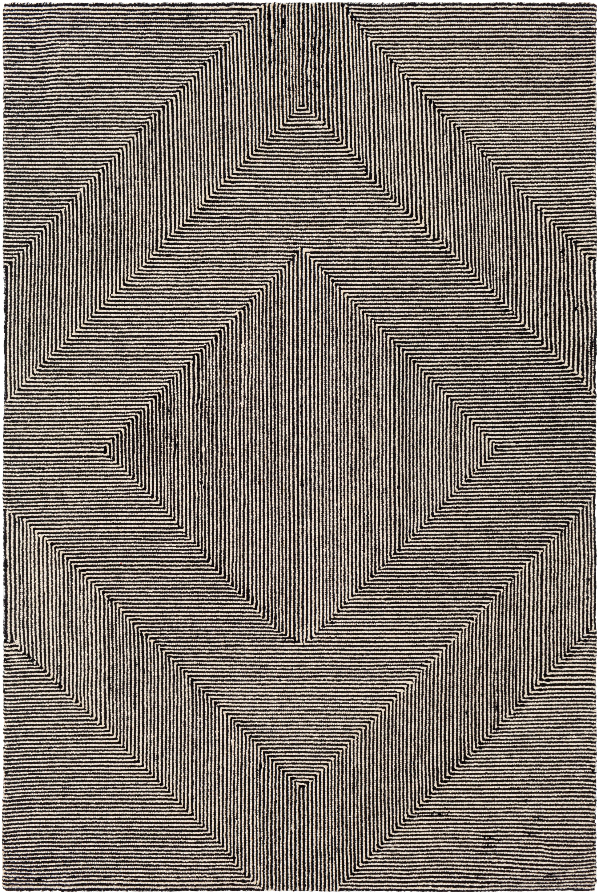 Surya Maroc Mar-2321 Beige, Black Area Rug