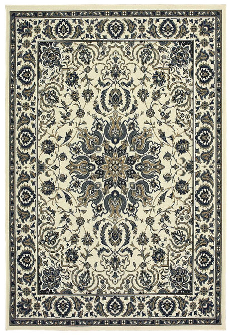 Oriental Weavers Sphinx Marina 1248W Ivory / Navy Rugs.