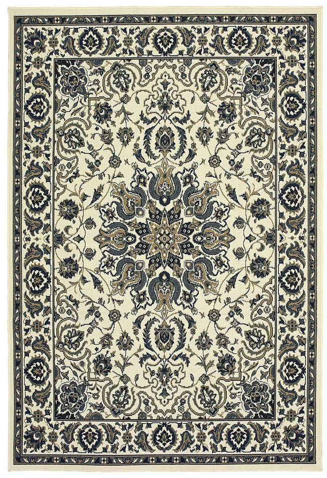 Oriental Weavers Sphinx Marina 1248W Ivory / Navy Rugs.