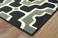 Oriental Weavers Sphinx Marina 1491Z Black / Grey Damask Area Rug