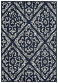 Oriental Weavers Sphinx Marina 3804B Navy / Ivory Geometric Area Rug