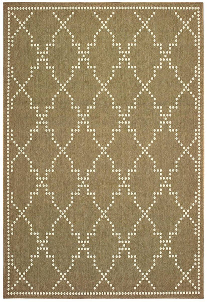 Oriental Weavers Sphinx Marina 7765Y Tan / Ivory Geometric Area Rug