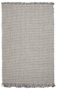 KAS Maui 1342 Houndstooth Ivory / Grey Area Rug