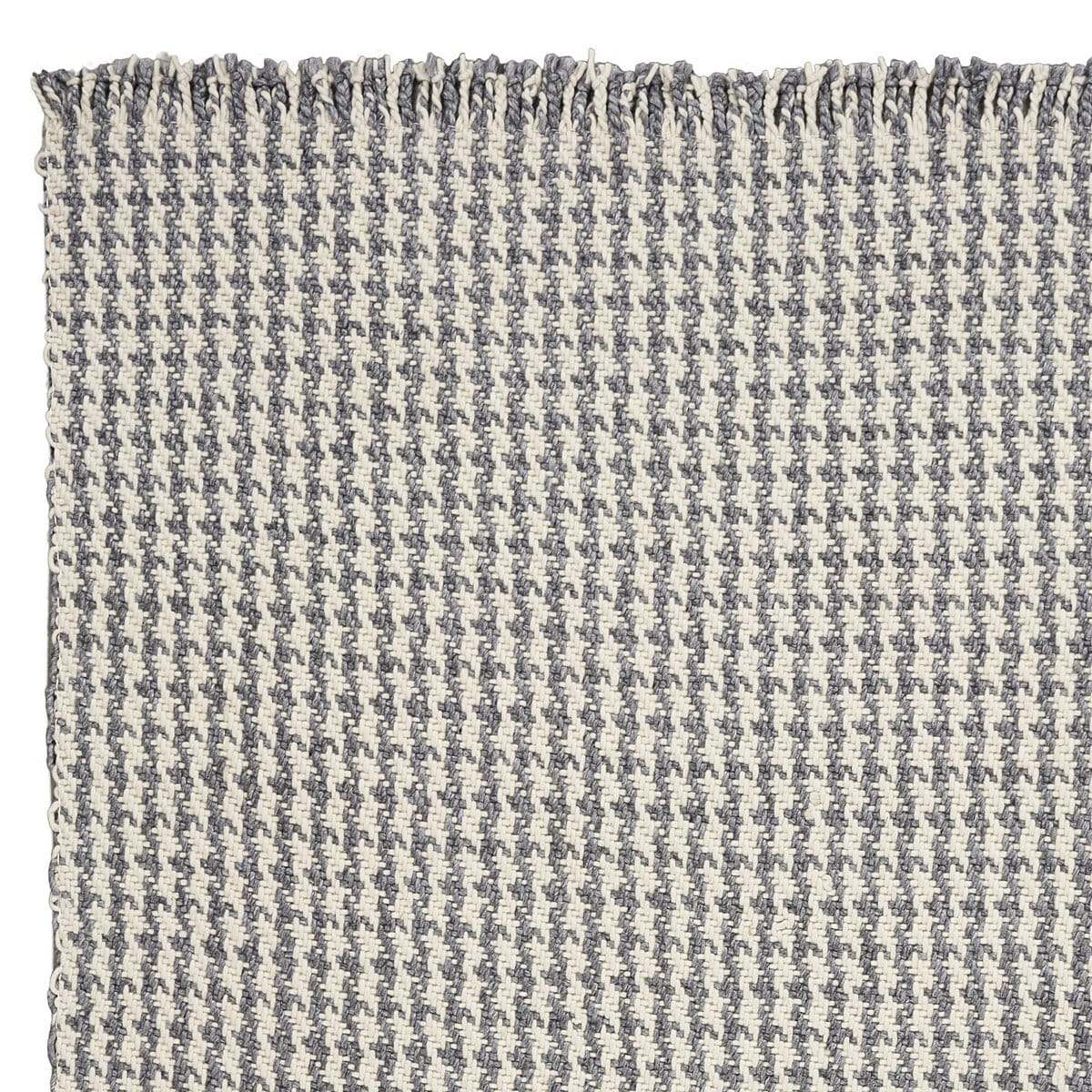 KAS Maui 1342 Houndstooth Ivory / Grey Area Rug