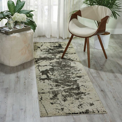 Nourison Maxell Mae07 Ivory / Grey Organic / Abstract Area Rug