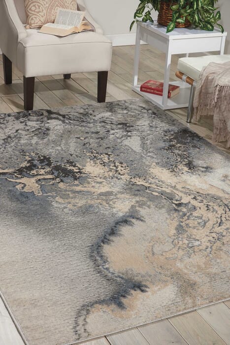 Nourison Maxell Mae08 Grey Organic / Abstract Area Rug