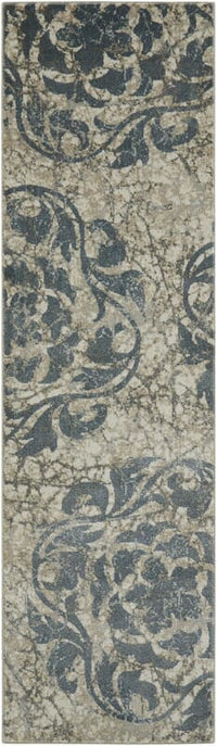 Nourison Maxell Mae10 Ivory / Blue Floral / Country Area Rug