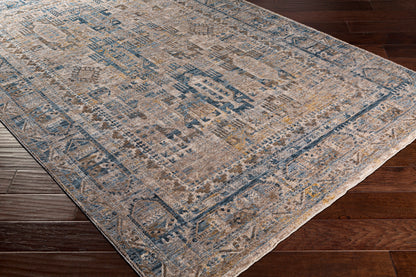 Surya Mirabel Mbe-2302 Navy, Denim, Cream, Dark Brown Area Rug