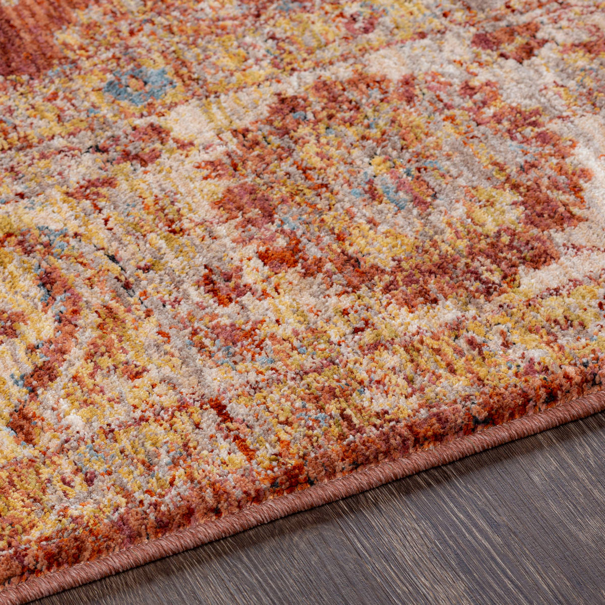 Surya Mirabel Mbe-2307 Burnt Orange, Rose, Teal, Olive Area Rug