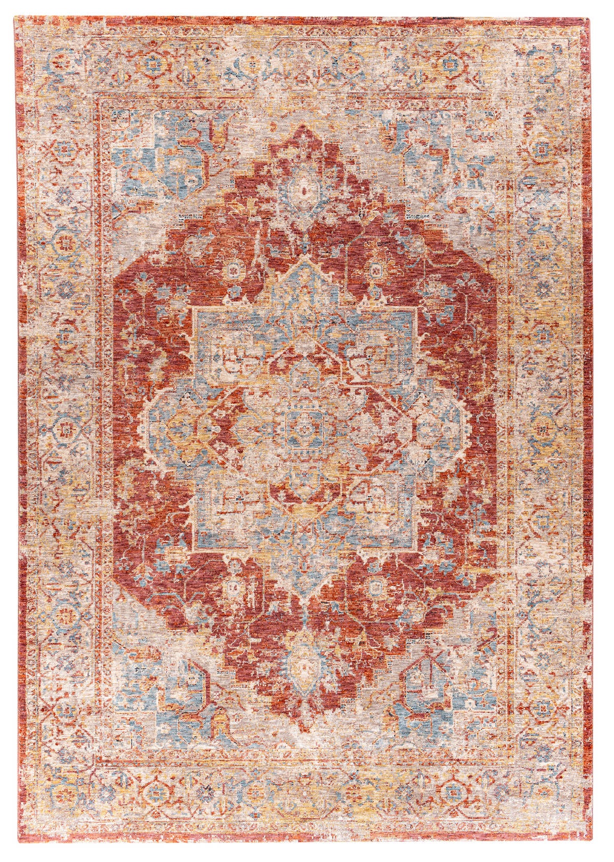 Surya Mirabel Mbe-2311 Burnt Orange, Rust, Teal, Olive Area Rug