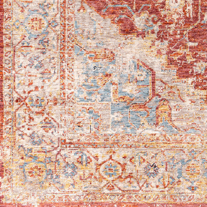 Surya Mirabel Mbe-2311 Burnt Orange, Rust, Teal, Olive Area Rug